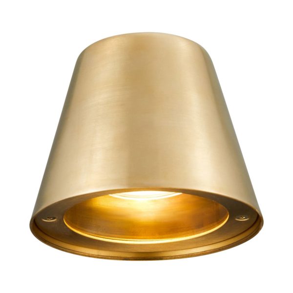 Nordlux Applique d’extérieur Aleria, 1 x GU10, laiton, résistant à l’eau de mer Nordlux