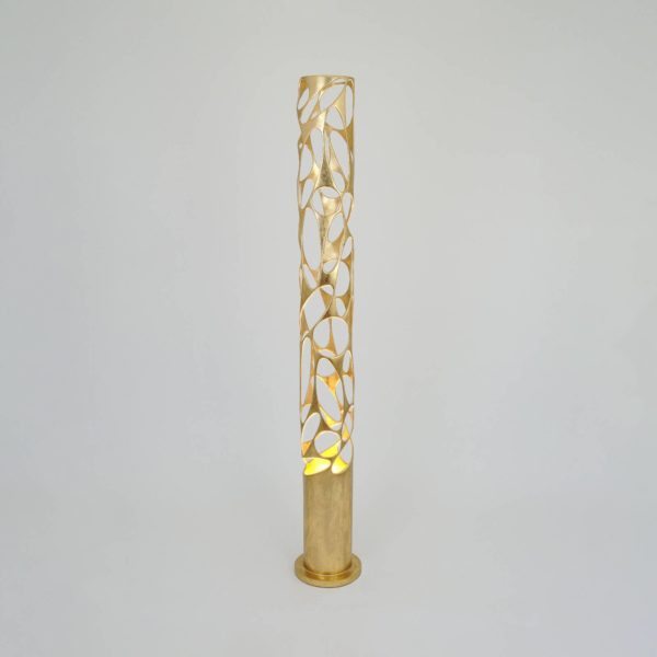 Holländer Lampe sur pied Talismano, doré, hauteur 176 cm, fer Holländer