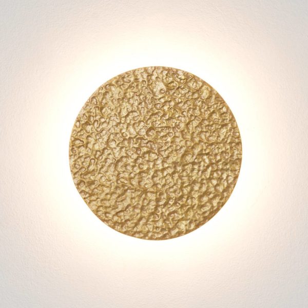 Holländer Applique murale LED Meteor, or, Ø 27 cm, fer Holländer