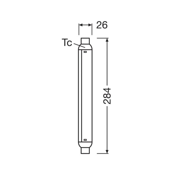 OSRAM ampoule tubulaire LED S15, S19, 28,4 cm, 7 W, 2.700 K Osram