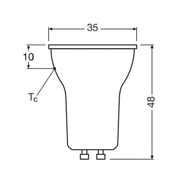 OSRAM réflecteur LED GU10, PAR11, 3 W, 2.700 K, 36 °, dimmable Osram