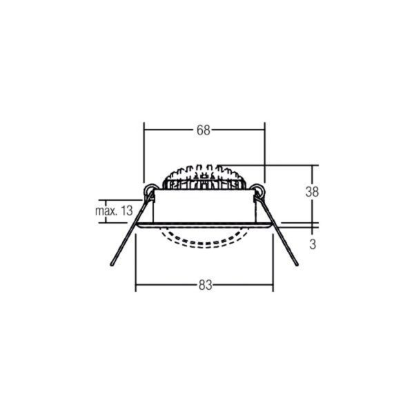 BRUMBERG Spot encastré LED BB09, RC, boîte de raccordement, blanc BRUMBERG