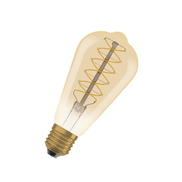 OSRAM LED Vintage 1906 Edison, doré, E27, 7 W, 2.200 K, intensité variable. Osram
