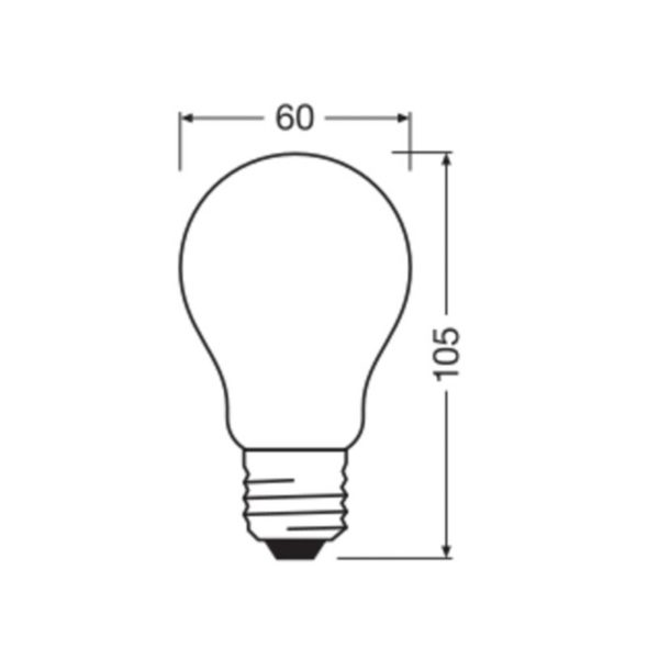 OSRAM LED Classic, mat, E27, 7,2 W, 1.521 lm, 4.000 K, A100 Osram