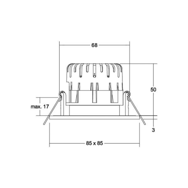 BRUMBERG Spot BB21 IP65 RC-variable Boîtier de raccordement noir mat BRUMBERG