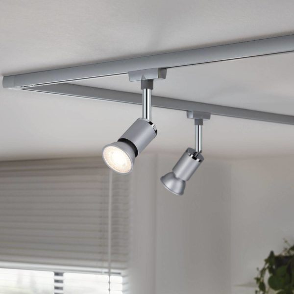 Paulmann Réflecteur LED 2.700 K chromé GU10 8 W à intensité variable 36 Paulmann