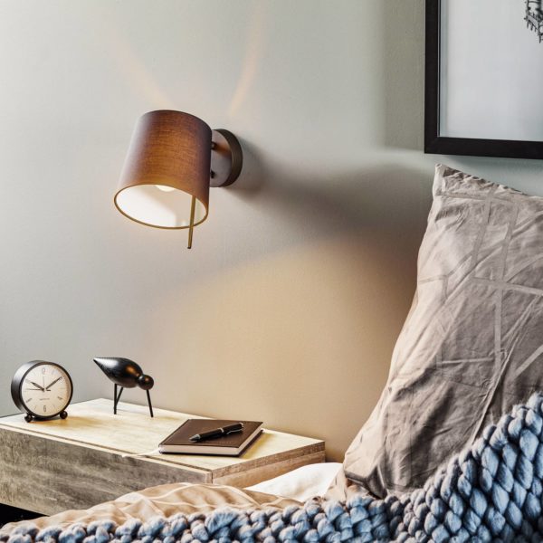 Astro Applique Mitsu Wall bronze, abat-jour noir ASTRO
