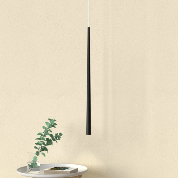 ACB ILUMINACIÓN Bendis – suspension LED élancée en noir ACB ILUMINACIÓN