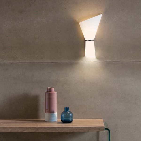 ACB ILUMINACIÓN Applique Perla à 2 lampes, opale/chromée ACB ILUMINACIÓN