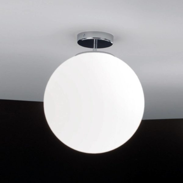 Ailati Plafonnier en verre Sferis, 30 cm, chrome Ailati