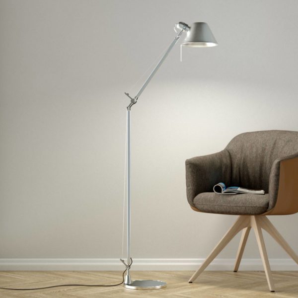 Artemide Tolomeo Lettura lampadaire, aluminium Artemide