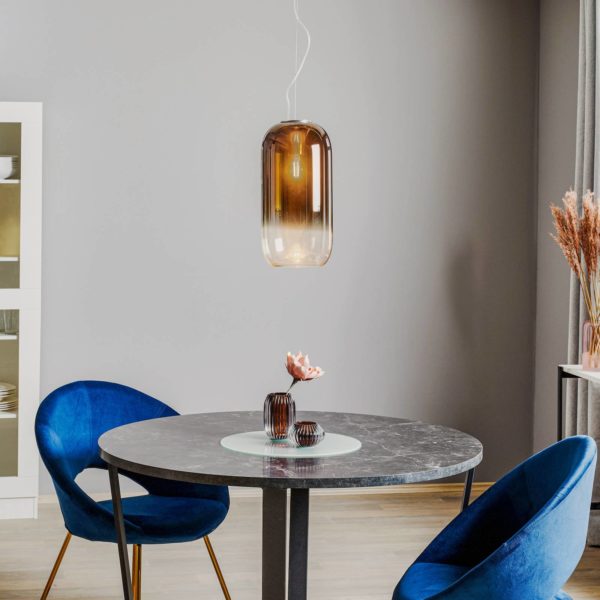 Artemide Gople suspension bronze/argentée Artemide