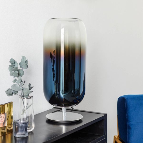 Artemide Gople lampe à poser bleue/argentée Artemide