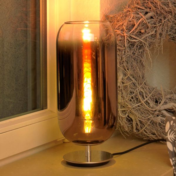 Artemide Gople Mini lampe à poser cuivrée/argentée Artemide