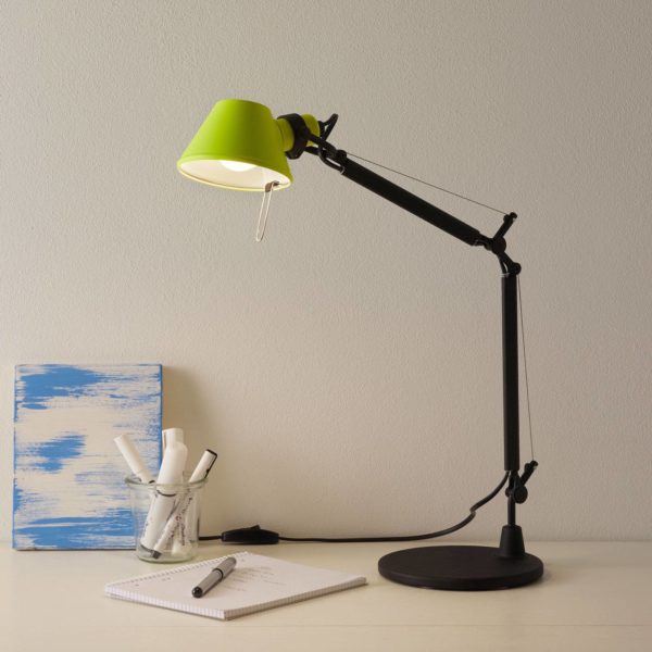 Artemide Tolomeo Micro Bicolor table noir/jaune Artemide
