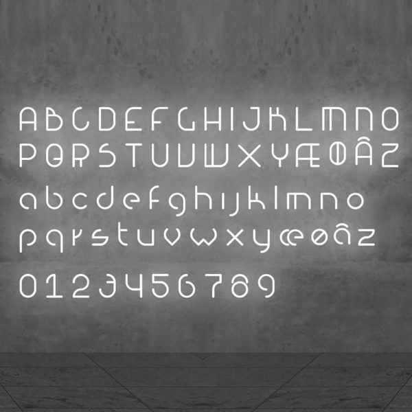 Artemide Alphabet of Light applique majuscule F Artemide