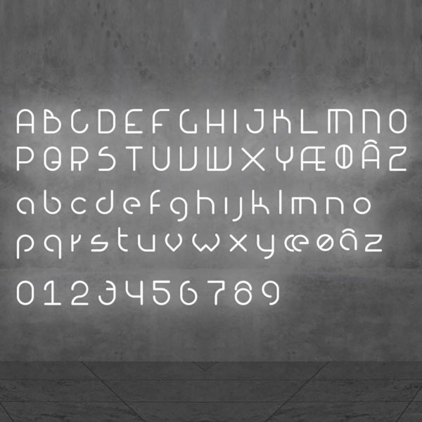 Artemide Alphabet of Light applique majuscule I Artemide