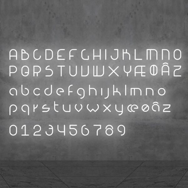 Artemide Alphabet of Light applique majuscule N Artemide