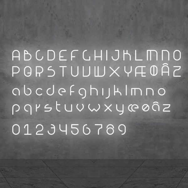 Artemide Alphabet of Light applique majuscule S Artemide