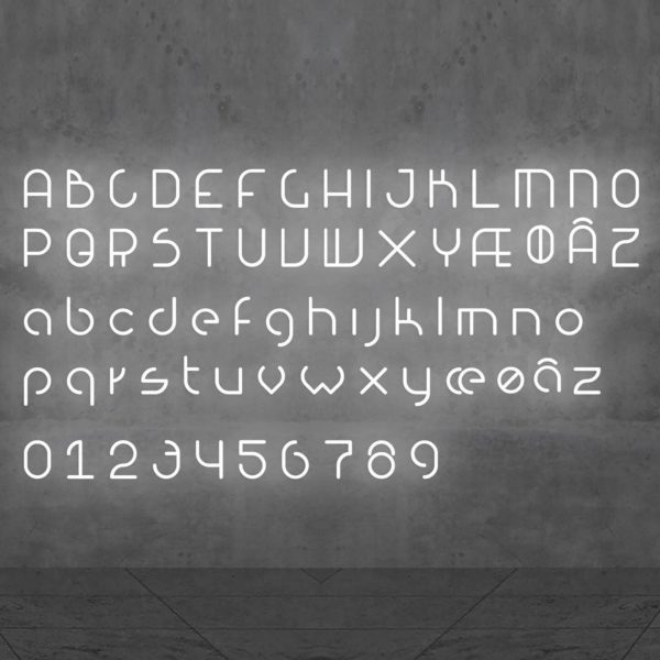 Artemide Alphabet of Light applique majuscule Æ Artemide