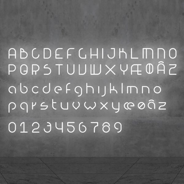 Artemide Alphabet of Light applique minuscule j Artemide