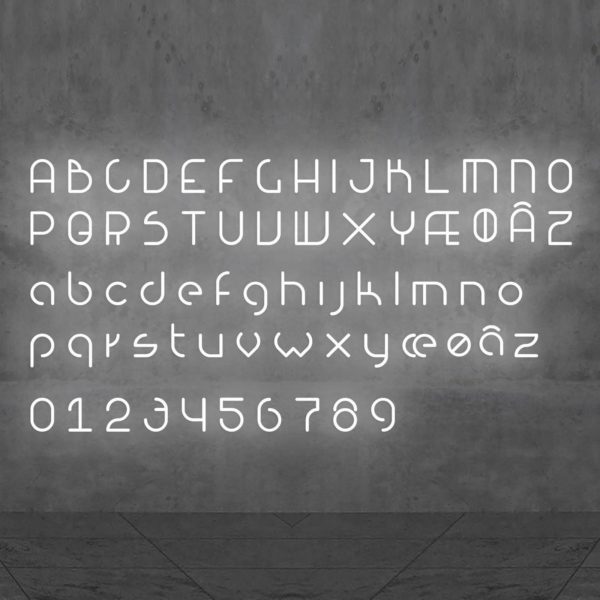 Artemide Alphabet of Light applique minuscule k Artemide