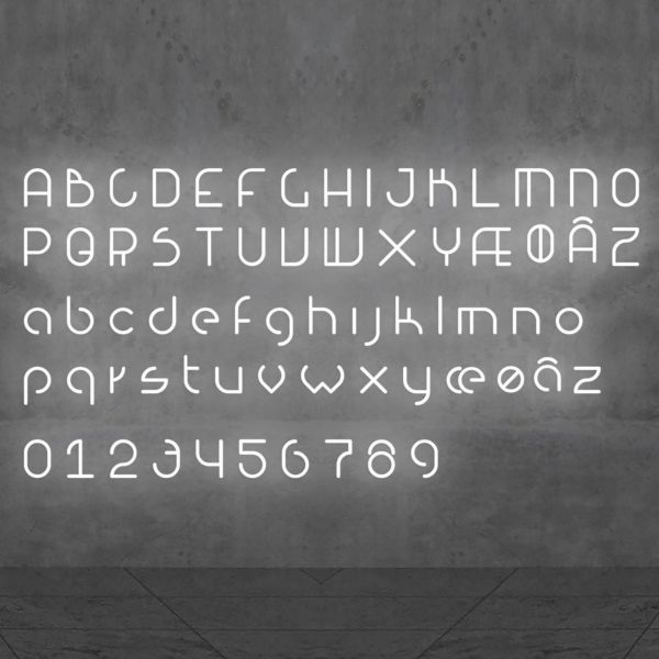 Artemide Alphabet of Light applique chiffre 8 Artemide