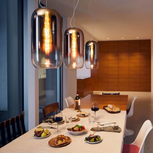 Artemide Gople suspension cuivre/noire Artemide