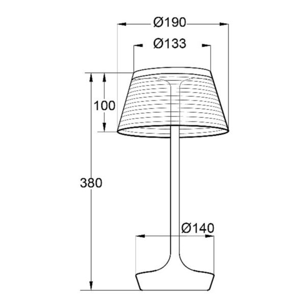 Aluminor La Petite Lampe lampe à poser LED, rouge Aluminor