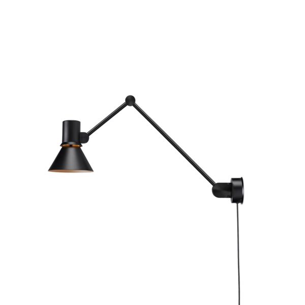 Anglepoise Type 80 W3 applique avec prise, noire Anglepoise