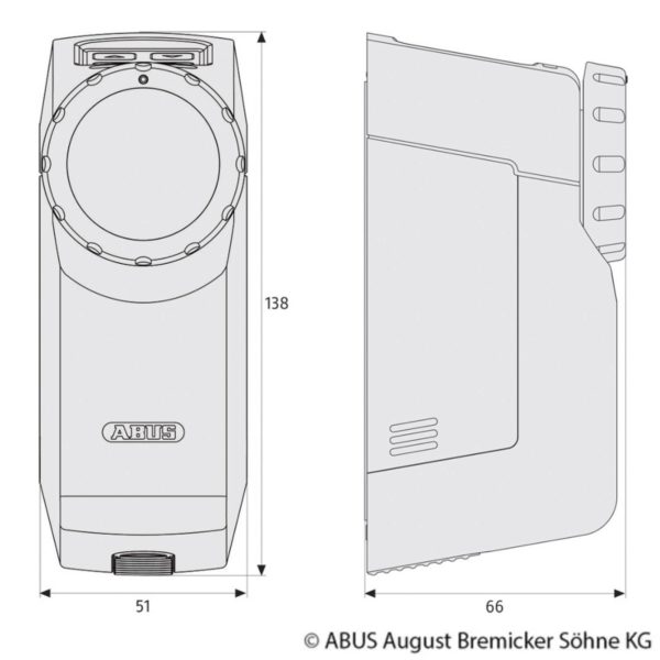 ABUS HomeTec Pro mécanisme de serrure noir Abus