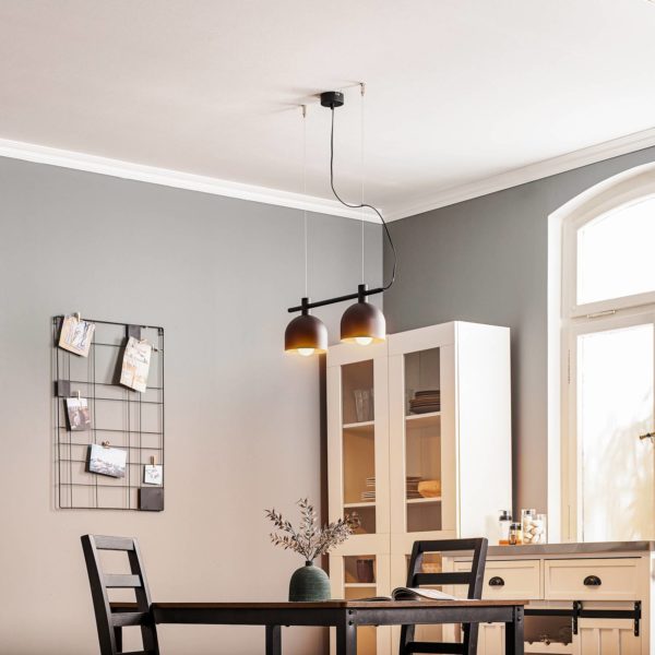 ALDEX Suspension 976, à 2 lampes, noire ALDEX