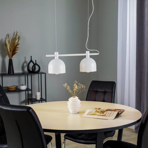 ALDEX Suspension 976, à 2 lampes, blanche ALDEX