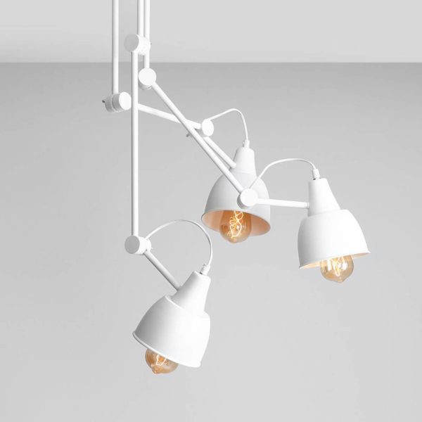 ALDEX Plafonnier 814, réglable, à 3 lampes, blanc ALDEX