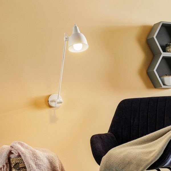 ALDEX Applique 814, réglable, à 1 lampe, blanche ALDEX