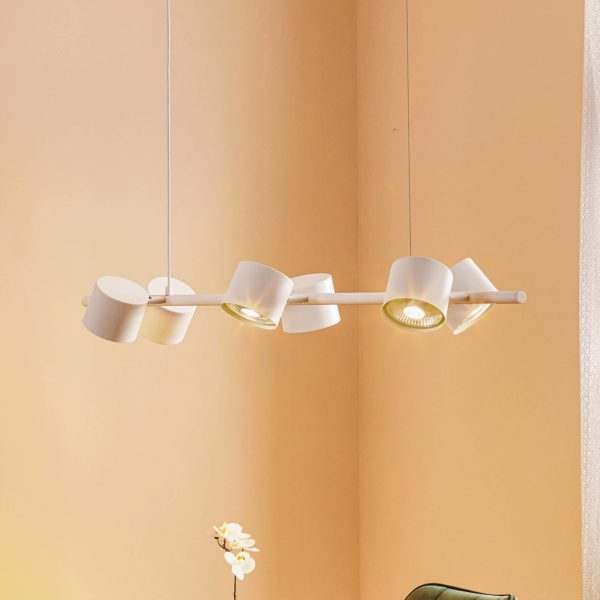 ALDEX Suspension Bot blanche à six lampes ALDEX