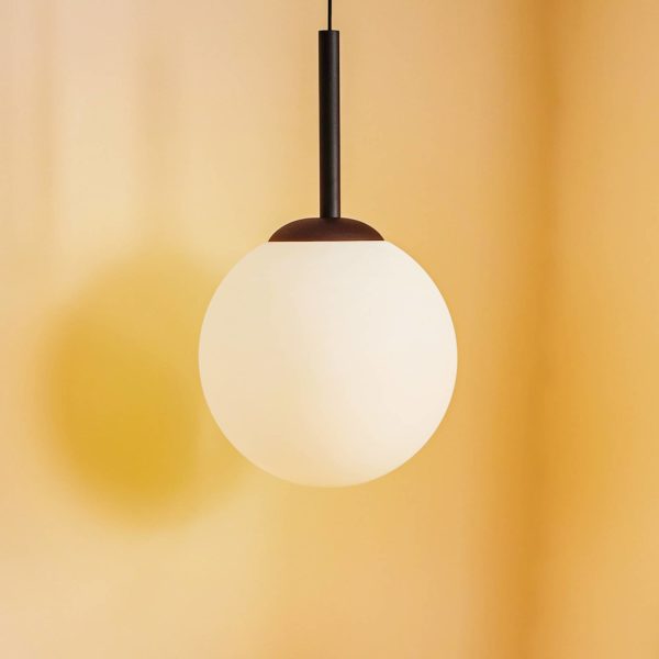 ALDEX Suspension Bosso, 1 lampe noire/blanche 40 cm ALDEX
