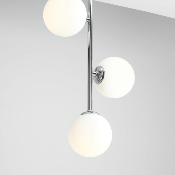ALDEX Plafonnier 1094PL_E4, à 3 lampes, chromé ALDEX