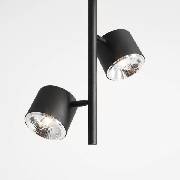 ALDEX Spot pour plafond 1047PL_L2, à 4 lampes, noir ALDEX