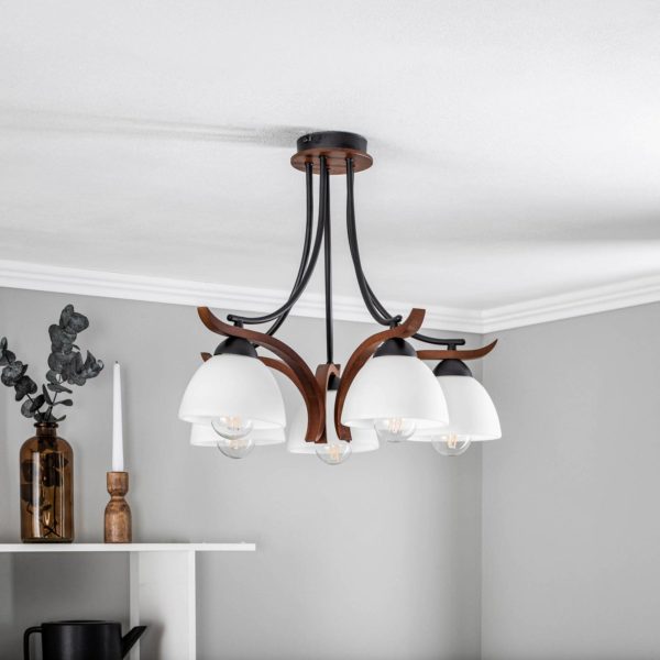 Alfa Plafonnier Brakel à cinq lampes Alfa