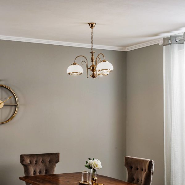 Alfa Lustre Parsau à trois lampes Alfa