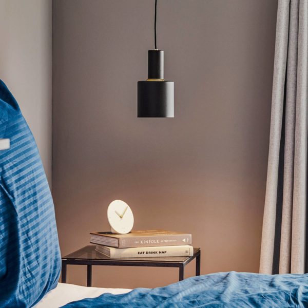 Euluna Selma suspension, à 1 lampe, noir Ø 12 cm Euluna