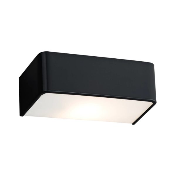 Euluna Applique Rauma, noire, largeur 20 cm Euluna