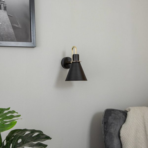 Argon Applique Bona, noire/laiton Argon