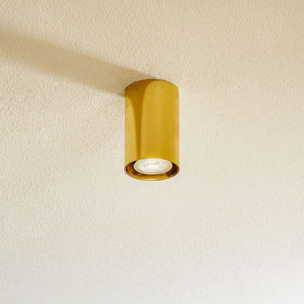 Argon Spot pour plafond Tesa, laiton, hauteur 11 cm Argon