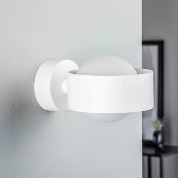 Argon Applique Mado en acier, blanche, à une lampe Argon