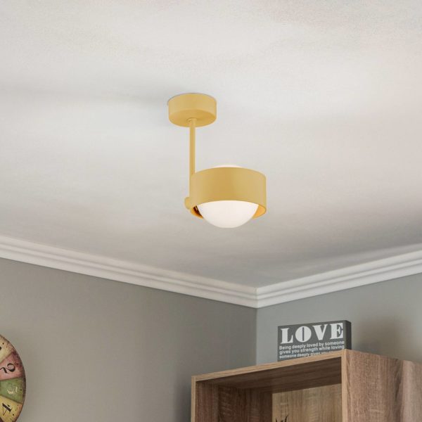 Argon Plafonnier Mado en acier, doré, à une lampe Argon