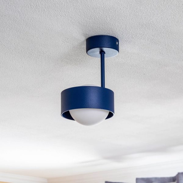Argon Plafonnier Mado en acier, bleu, à une lampe Argon