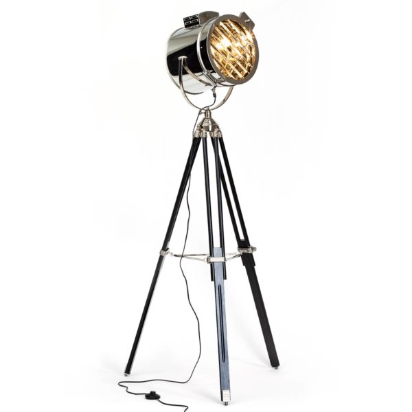 Brilliant Ciné – lampadaire au design de projecteur Brilliant