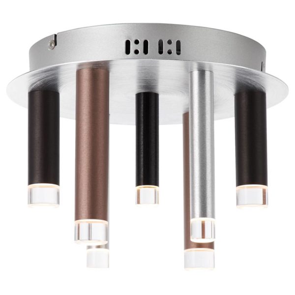 Brilliant Plafonnier LED Cembalo dimmable 7 lampes Brilliant